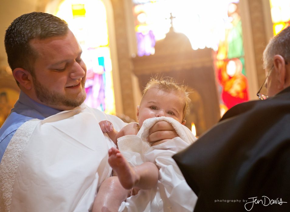 little boy getting baptized in new brunswick