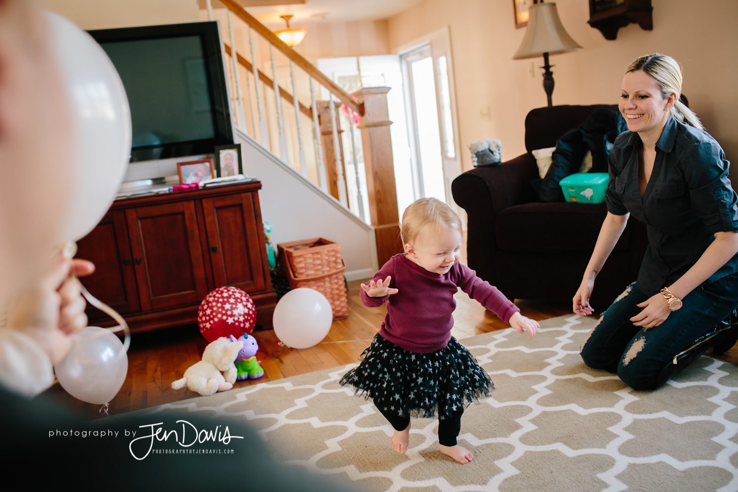 One Year Old First Steps at Home