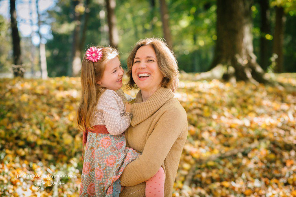 Fall Family Pictures in Washington Crossing Park