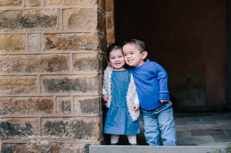 two kids smiling in Princeton