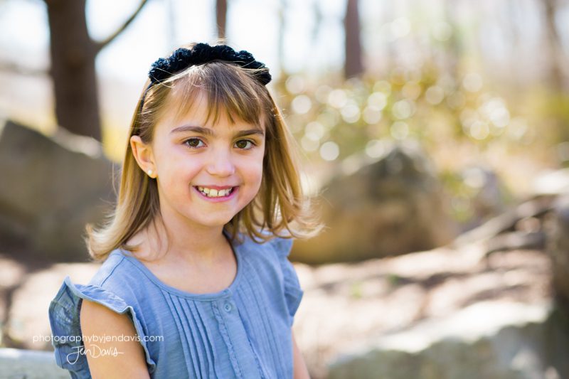 8 year old girl at Sayen Gardens, Hamilton NJ