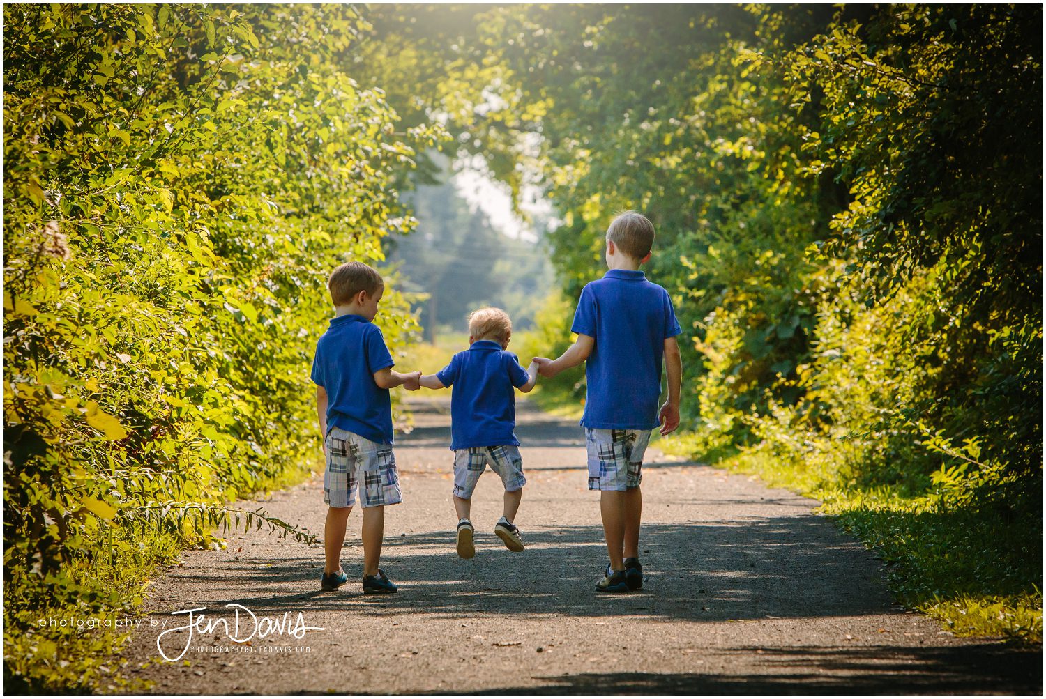 3 boys walking together