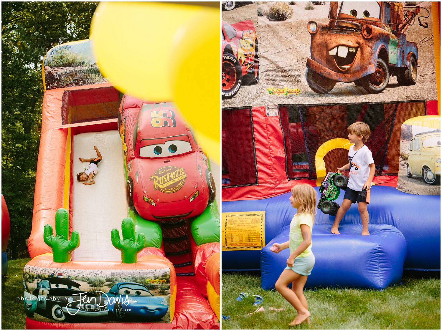 cars and monster truck birthday party theme