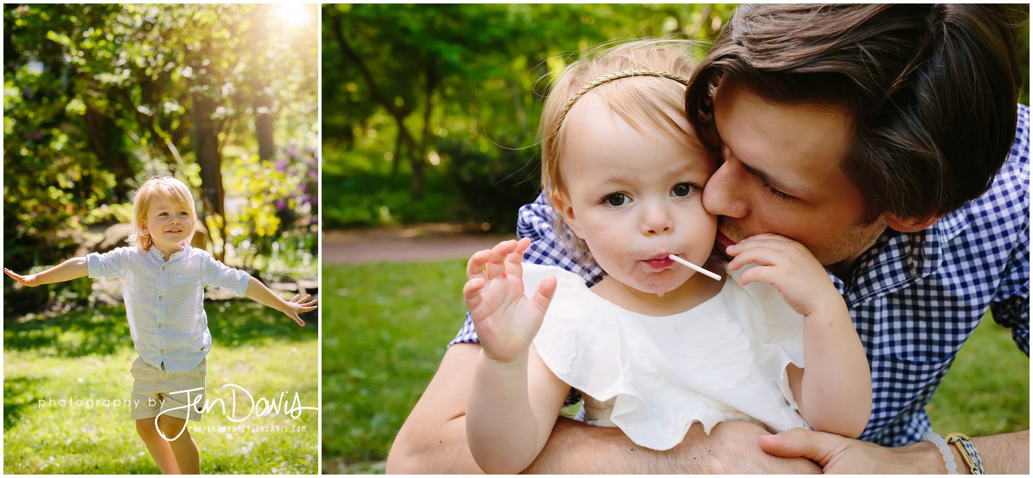 Spring garden family pictures
