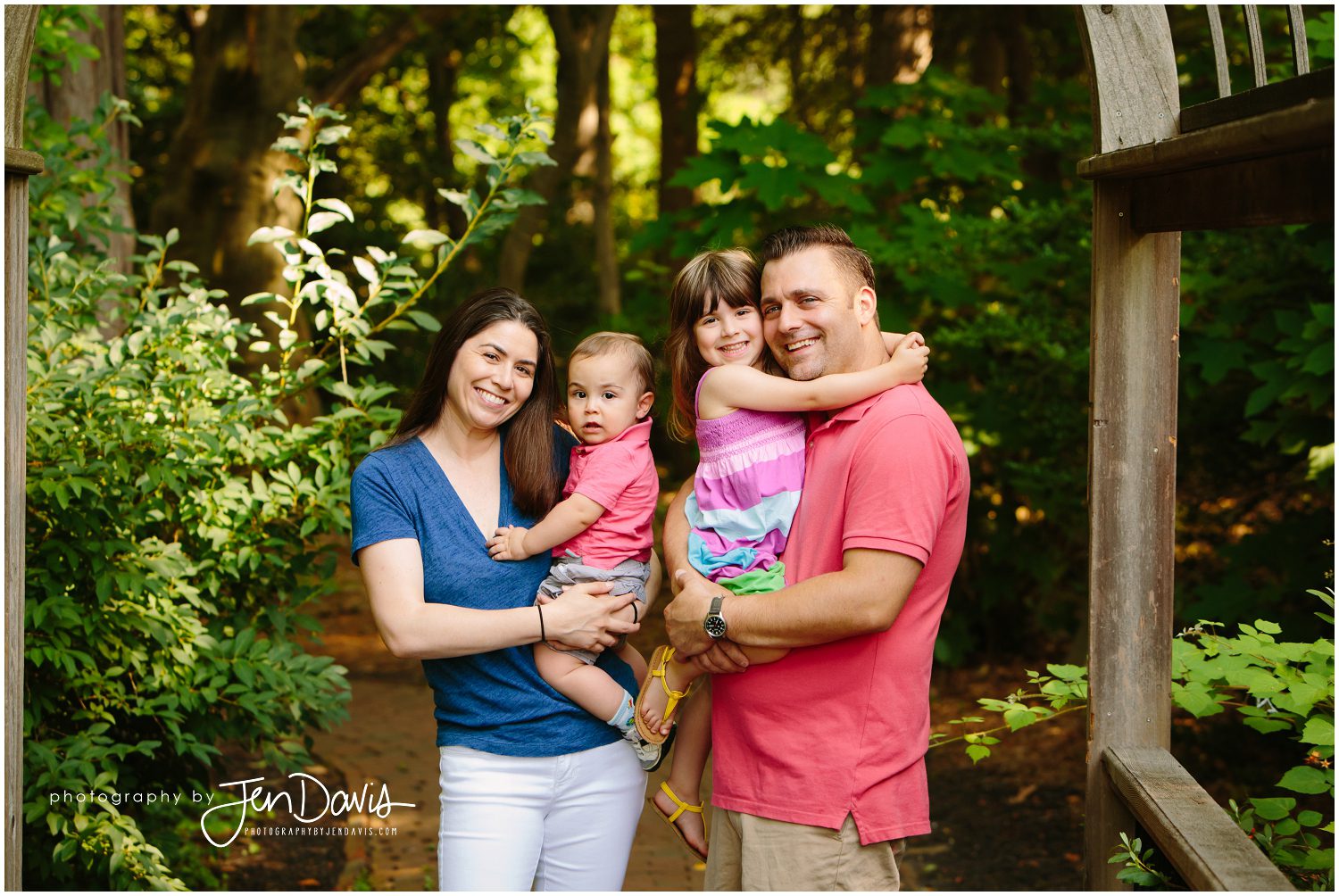 Family pictures in the summer
