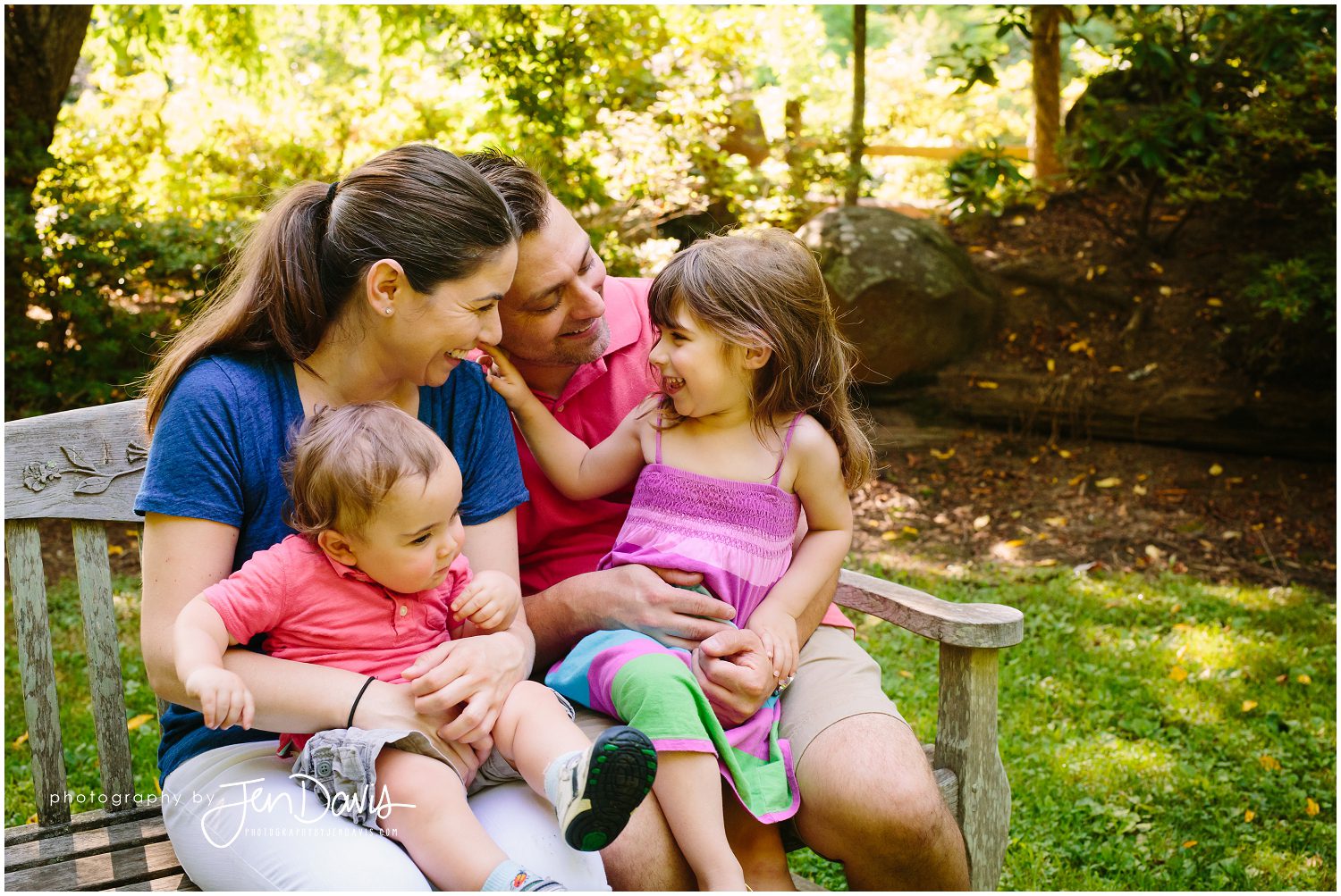 Family pictures in the summer