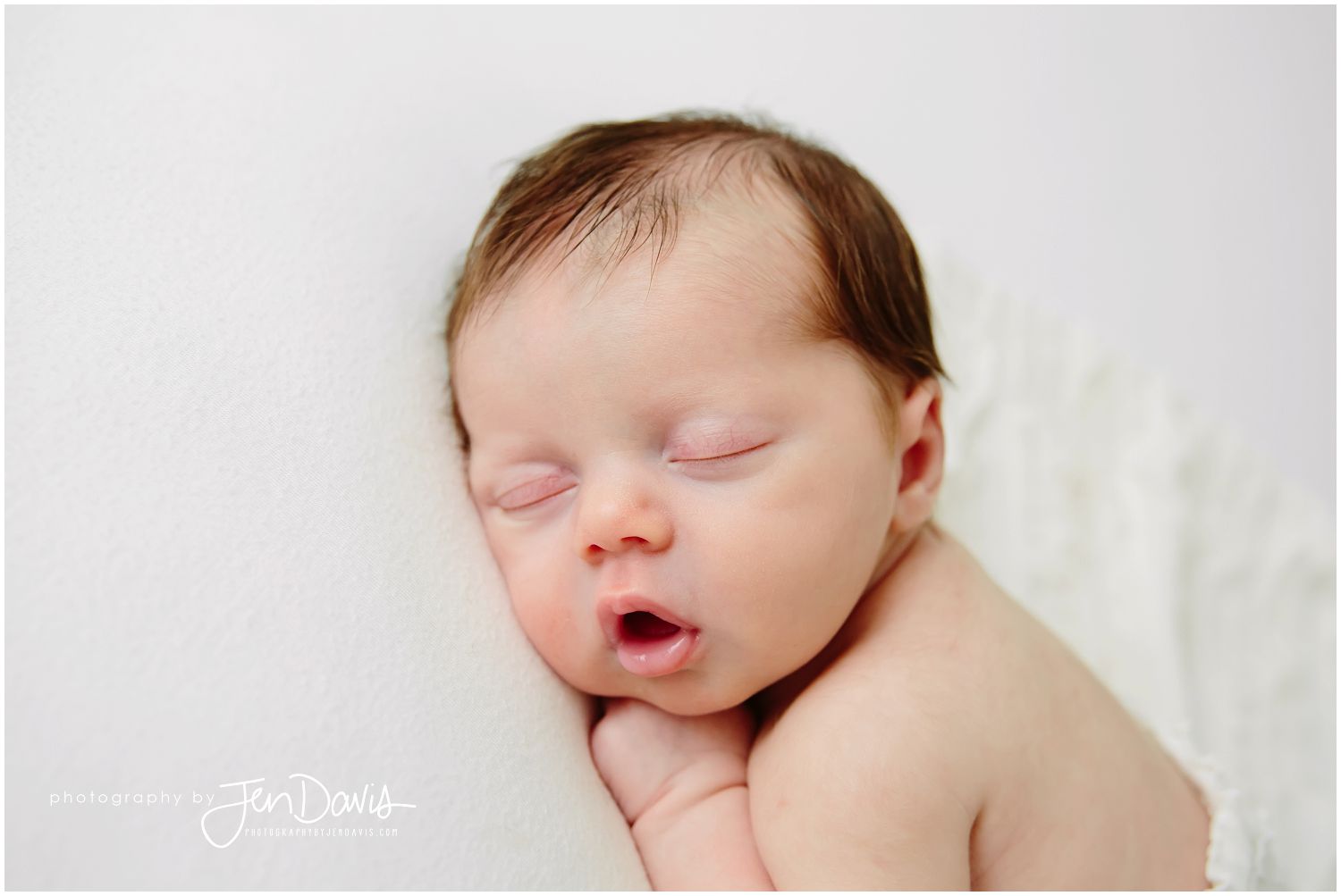 newborn baby girl sleeping