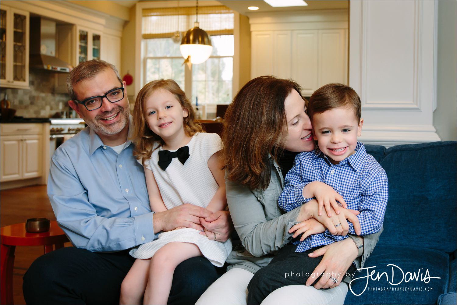 candid family pictures at home in Princeton