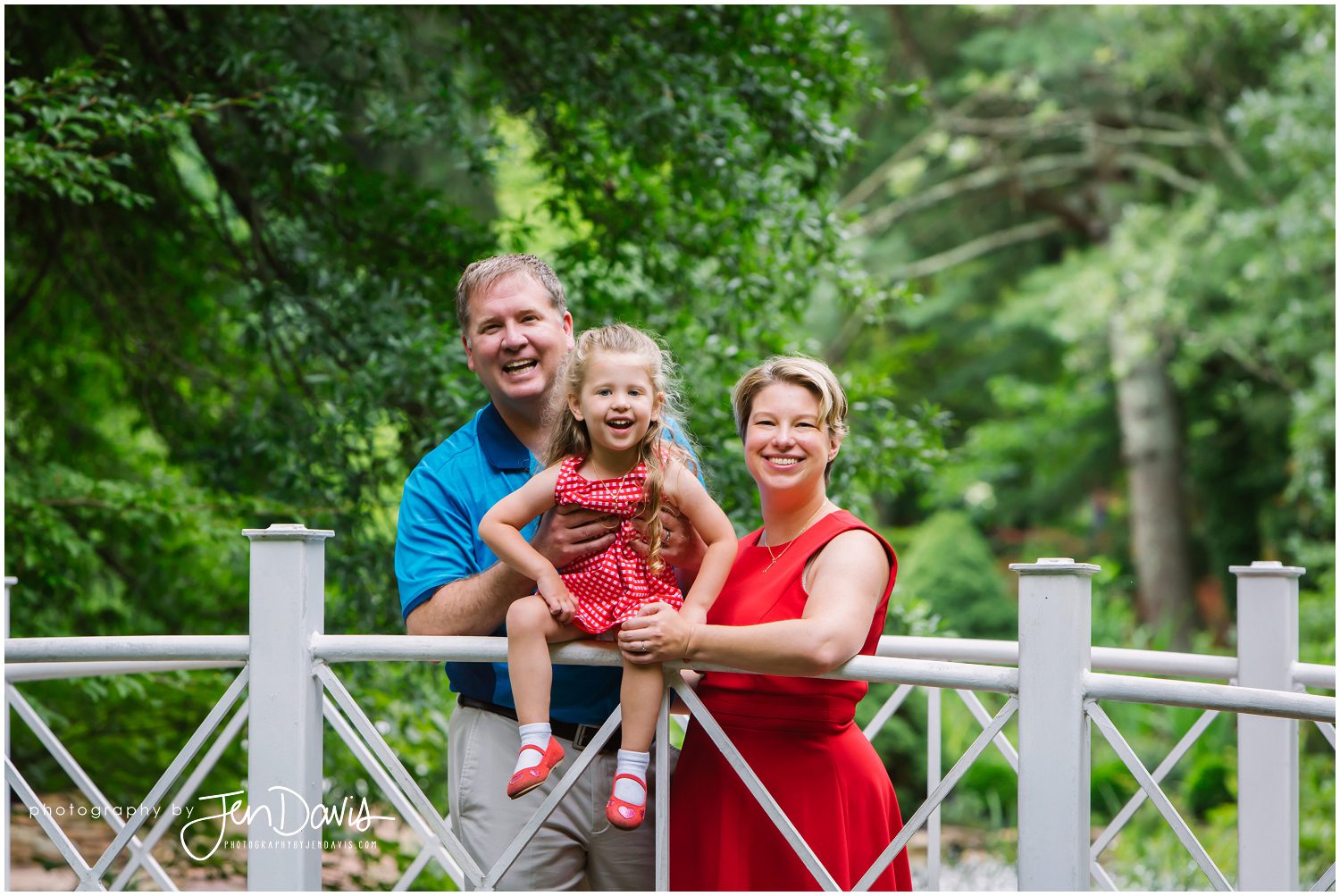 Family portraits at Sayen Gardens