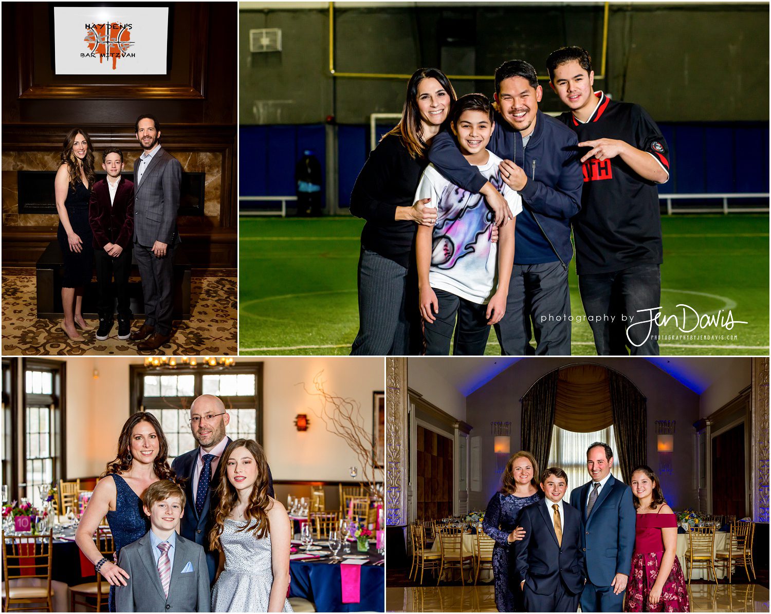 Using the reception space for family formals for bar bat mitzvah