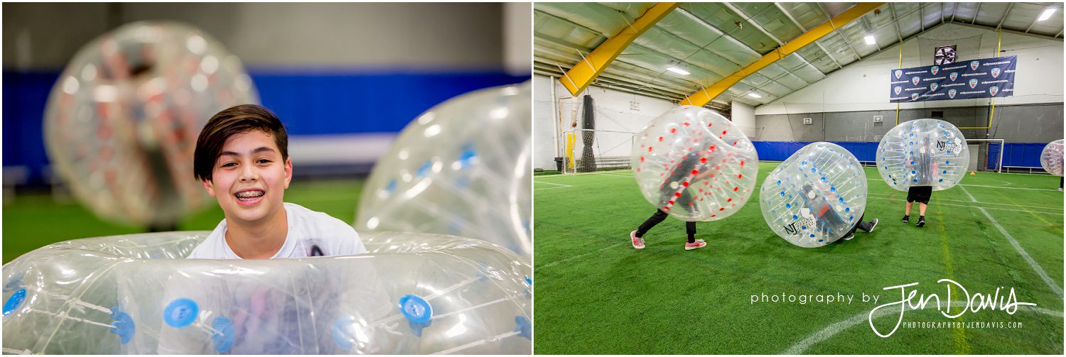 bar bat mitzvah activity nj bubble soccer