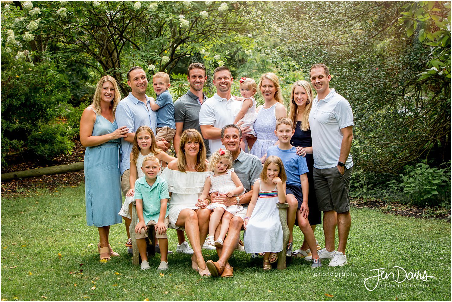 Best Large Extended Family Portrait New Jersey Family Photographer NJ