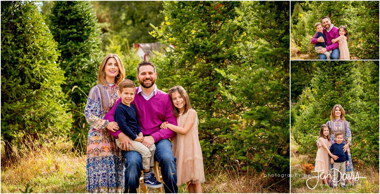 Top Christmas Tree Farm New Jersey Family Photographer