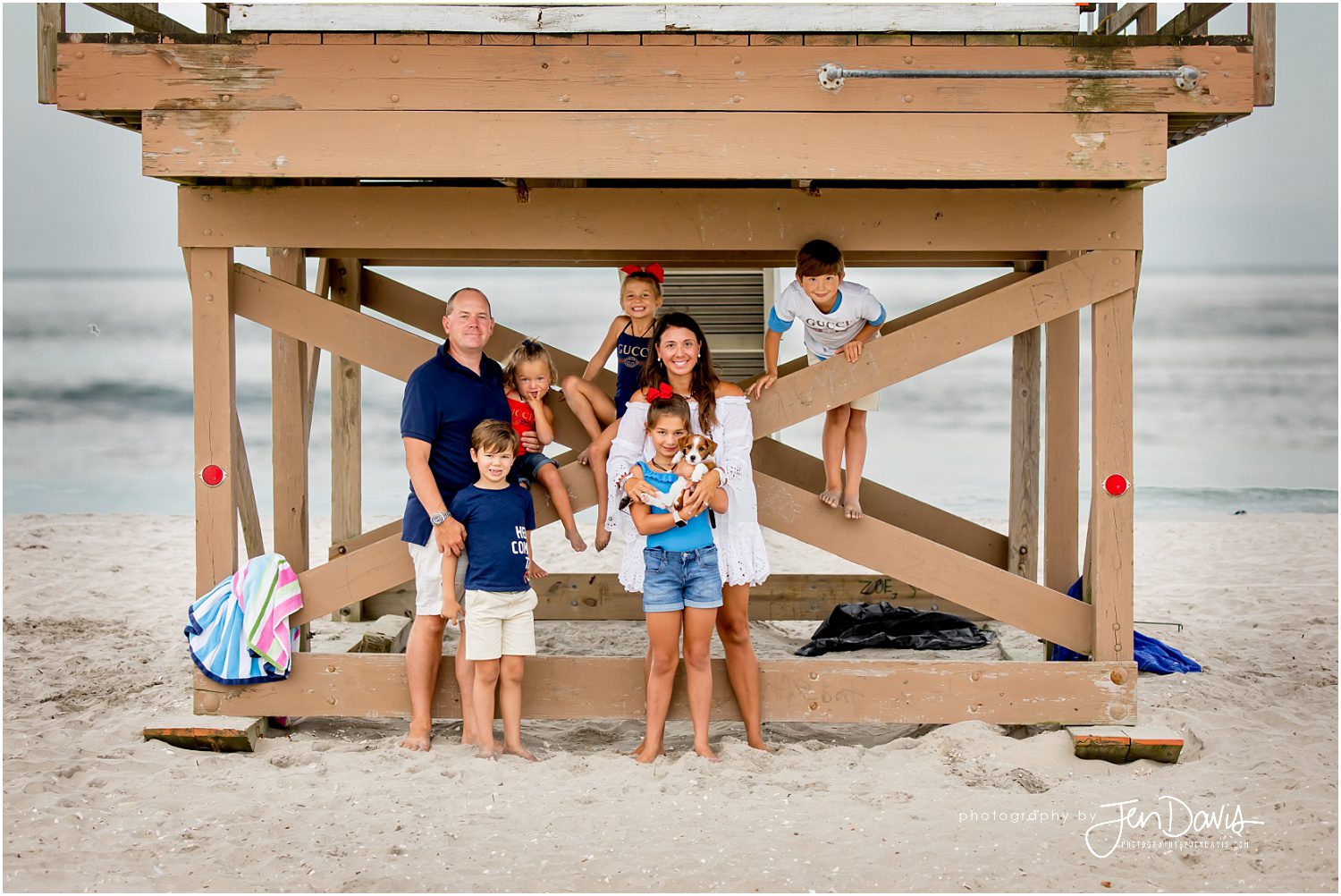 Brigantine NJ Family Beach Portrait Session