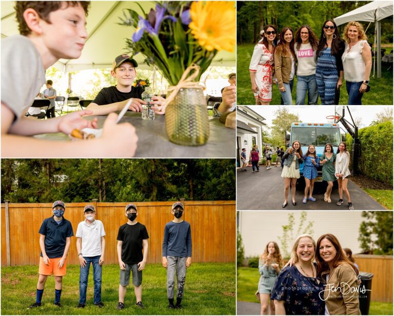 Backyard Bar Mitzvah with Donuts, Princeton NJ Mitzvah Photographer Photography by Jen Davis