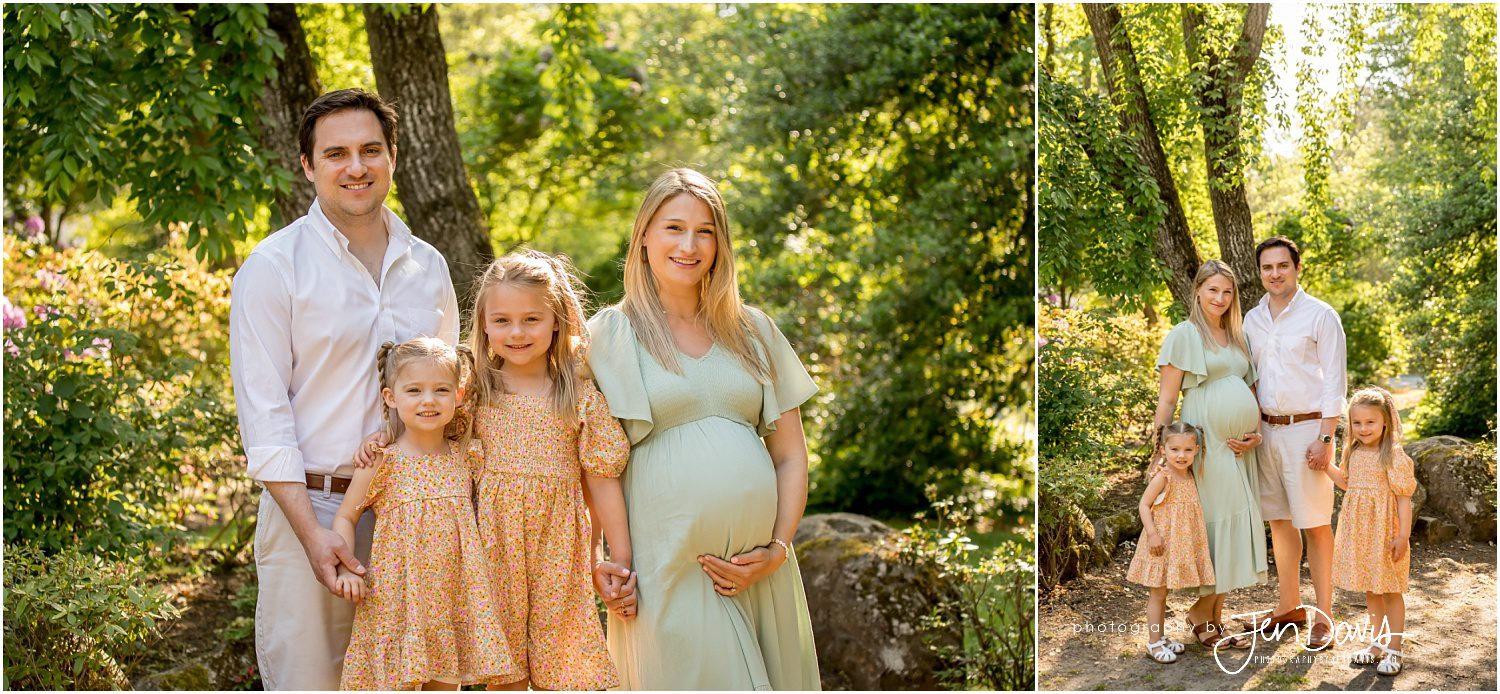 Maternity Session with Children in Spring Robbinsville NJ