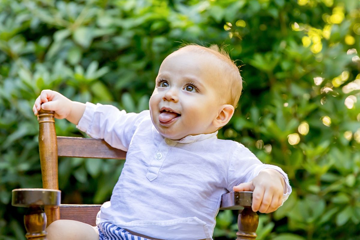 1 Year Old Outdoor Portraits and Cake Smash